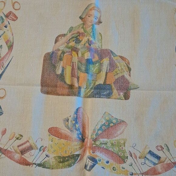 Sewing It Up - Vintage Tea Towel - Picture 2 of 7